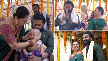 Kantara Star Rishab Shetty Shares Glimpses From Daughter Raadya's Ear-Piercing Ceremony (Watch Video)