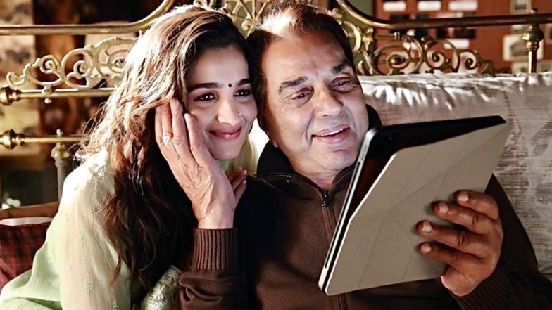 Rocky Aur Rani Kii Prem Kahaani: Dharmendra and Alia Bhatt Look Cute Together in This BTS Pic From the Sets of Karan Johar’s Upcoming Film