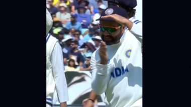 Rohit Sharma Confuses Umpire As He Pretends to Take A Review During Day 2 of IND vs AUS WTC 2023 Final, India Captain's Cheeky Reaction Goes Viral (Watch Video)