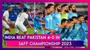 SAFF Championships 2023 Sunil Chhetri Scores Hat-Trick As India Beat Pakistan 4-0