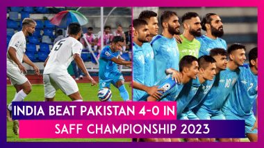 SAFF Championships 2023 Sunil Chhetri Scores Hat-Trick As India Beat Pakistan 4-0
