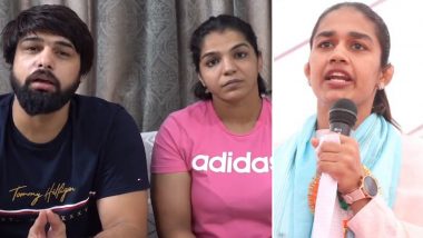 ‘Congress Puppets’ Babita Phogat Hits Back at Sakshi Malik and Her Husband Satyawart Kadian After Couple’s Video Message Claimed Wrestlers Protest Is Not Politically Motivated