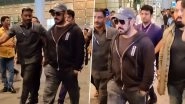 Fans Rush To Click Salman Khan&rsquo;s Pics As He Gets Spotted at Mumbai Airport (Watch Video)
