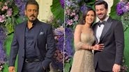 Karan Deol-Drisha Acharya Wedding Reception: Salman Khan Makes Stylish Entry in Suit at the Event (Watch Video)