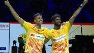 BWF World Championships 2023: Satwiksairaj Rankireddy-Chirag Shetty Storm Into Pre-Quarters After Securing Victory Against Zhe Hooi Choo-Ming Chuen Lim