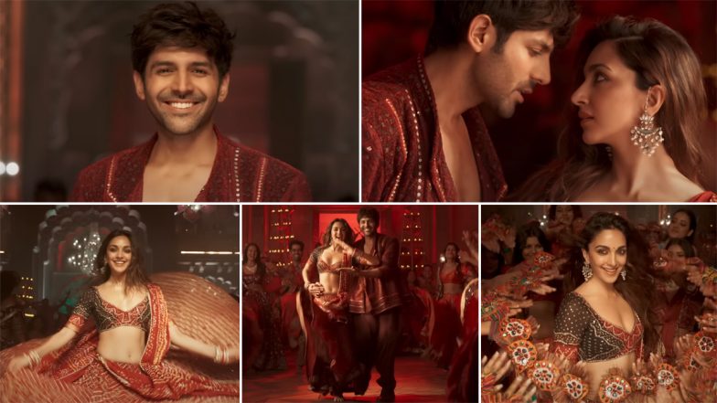 SatyaPrem Ki Katha Song 'Sun Sajni': Kartik Aaryan and Kiara Advani Romance in This Gujju Flavoured Garba Track (Watch Video)