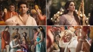 Satyaprem Ki Katha Song &lsquo;Aaj Ke Baad&rsquo;: Kartik Aaryan &ndash; Kiara Advani Make a Beautiful Groom and Bride in This Soothing Wedding Track (Watch Video)