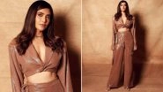 Karishma Tanna Serves Glam Goals in Beige Bralette With Oversized Jacket and Draped Pants at Golden Glory Awards 2023! See Scoop Actress&rsquo; Stunning Pics