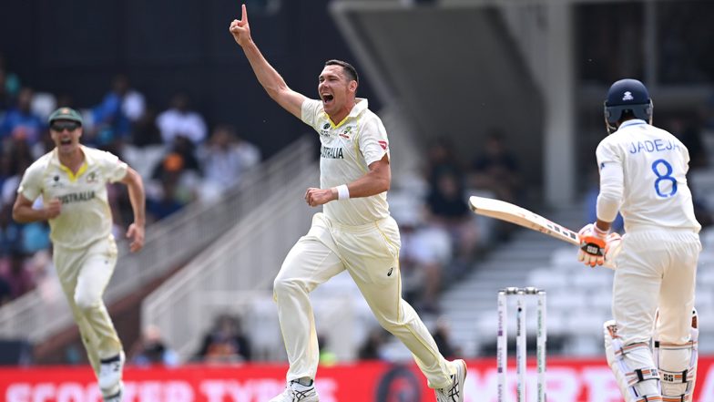 Ravindra Jadeja Wicket Video: Watch Scott Boland Dismiss Indian All-Rounder During Day 5 of IND vs AUS WTC 2023 Final