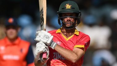 Sean Williams Smashes 28-Ball Half-Century in Zimbabwe’s Chase of 316 Against Netherlands in ICC World Cup 2023 Qualifier
