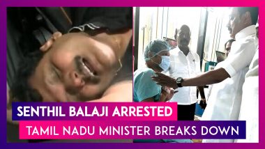 Senthil Balaji Arrested: Tamil Nadu Minister Breaks Down After Being Taken Into Custody By ED Following Raids At His Premises
