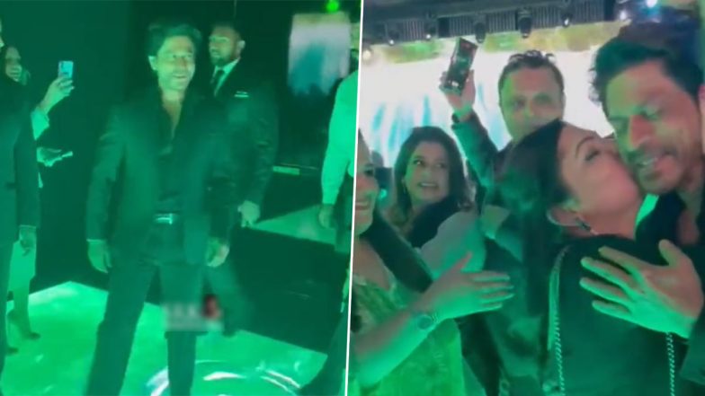 Video of Shah Rukh Khan Being Kissed by a Woman During an Event in Dubai Goes Viral – WATCH