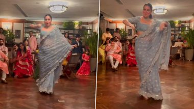 Shraddha Arya Dances in Saree at Friend’s Wedding Festivity; Watch Kundali Bhagya Actress Grooving to Bollywood Classics at the Event – VIDEO