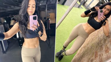 Soundarya Sharma Sweats It Out in Gym, Bigg Boss 16 Star Shells Out Major Fitness Vibes As She Shares Pics of Her Toned Abs