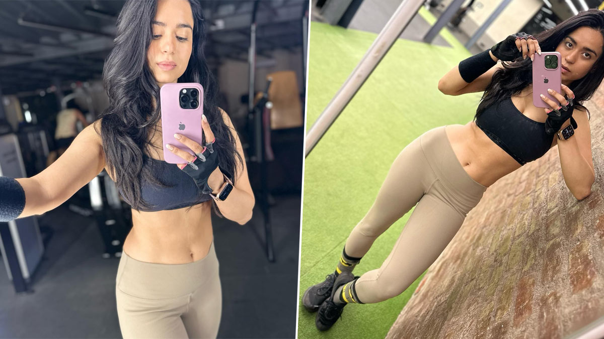 Soundarya Sexy Cinema Heroine Sexy Video - Soundarya Sharma Sweats It Out in Gym, Bigg Boss 16 Star Shells Out Major  Fitness Vibes As She Shares Pics of Her Toned Abs | ðŸ“º LatestLY