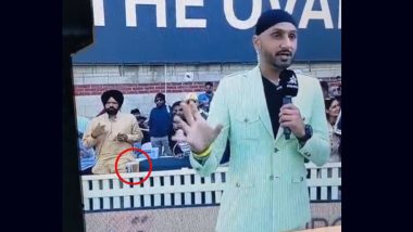 Daru Badnam Kardi! Spectator Hides Beer Mug After Broadcaster’s Request During Live Telecast of WTC 2023 Final Show, Hilarious Video Goes Viral