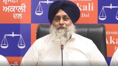 Sukhbir Badal Appeals to Leaders Who Left SAD To Rejoin Party, Says 'I Apologise to Them if I Have Committed a Mistake' (Watch Video)