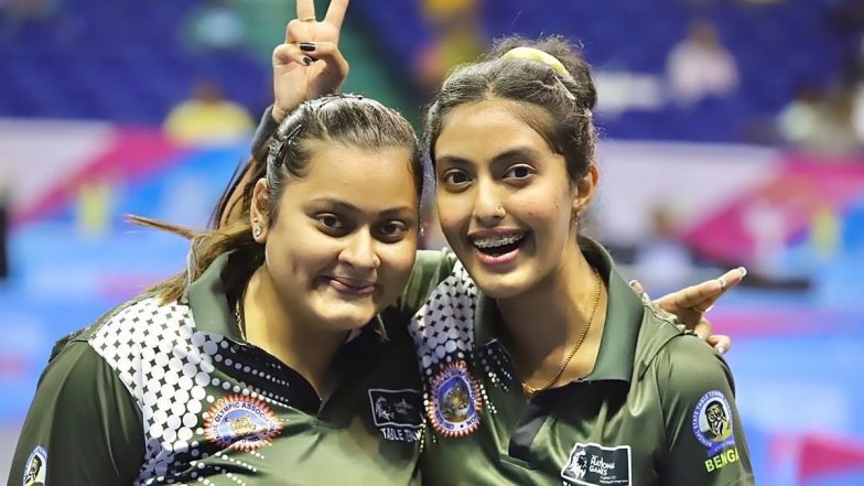 Sutirtha Mukherjee and Ayhika Mukherjee Win WTT Contender Tunis 2023 Women's Doubles Title By Beating Japanese Duo Miwa Harimoto and Miyuu Kihara in the Final