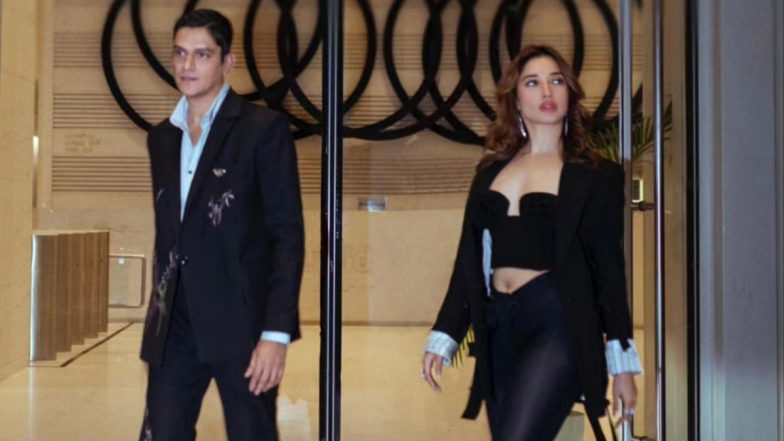 Rumoured Lovebirds Tamannaah Bhatia and Vijay Varma Slay in Black Outfits As They Step Out for Dinner Date (View Pic)