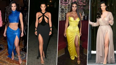 Kim Kardashian's Seductive Thigh-high Slit Dresses Will Make You Go Crazy For Her