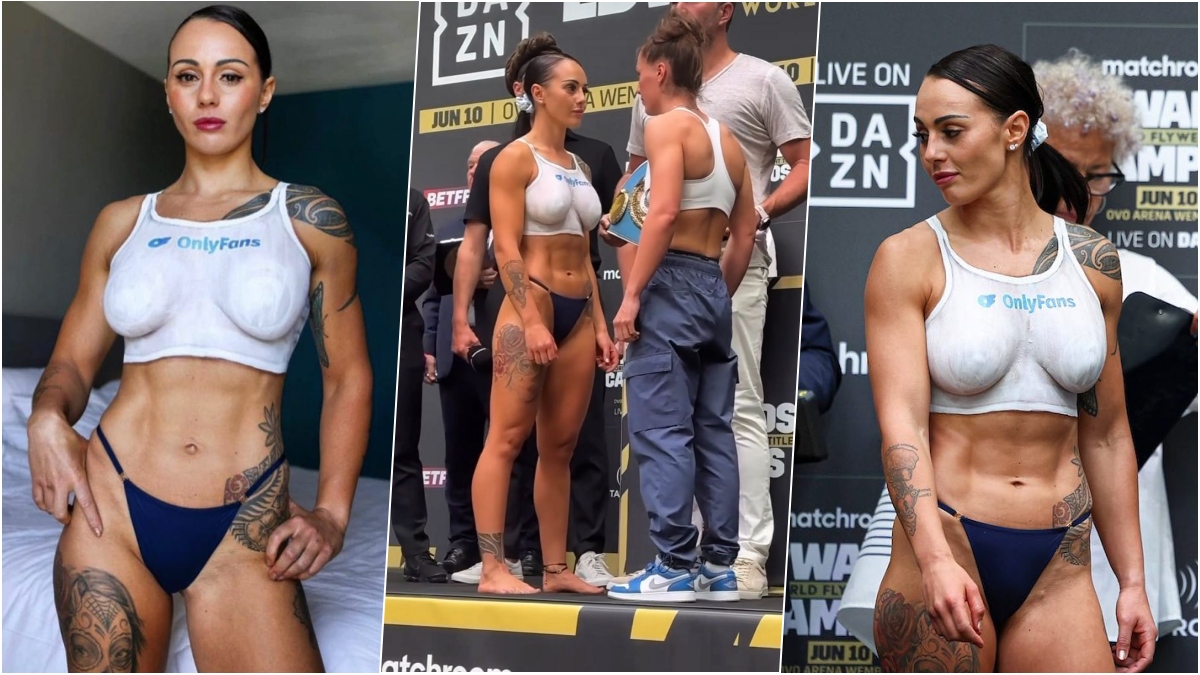 Topless Boxer Cherneka Johnson Poses With Body Paint During the Weigh-In for Her Fight To Debut on Website OnlyFans (View Pics) 👍 LatestLY