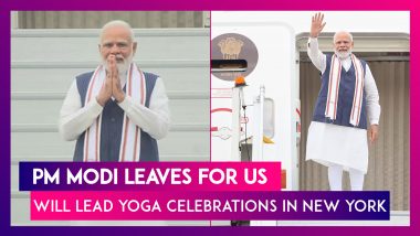 PM Modi Leaves For US: Indian Prime Minister Narendra Modi Will Lead Yoga Celebrations In New York; Will Pay State Visit To Egypt From June 24-25