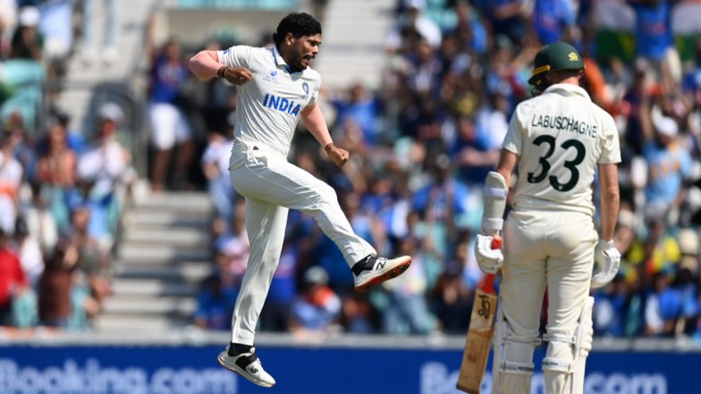 Marnus Labuschagne Wicket Video: Watch Umesh Yadav Dismiss World No 1 Test Batter During IND vs AUS WTC 2023 Final