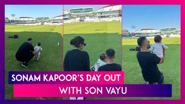Sonam Kapoor And Anand Ahuja Visit Lord's Cricket Ground With Baby Vayu; Check Out Pics From Their Family Outing!