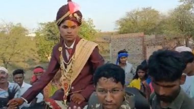 Madhya Pradesh Shocker: Villagers Pelt Stones During Dalit Man's Wedding Procession in Chhatarpur; 50 Booked (Watch Video)