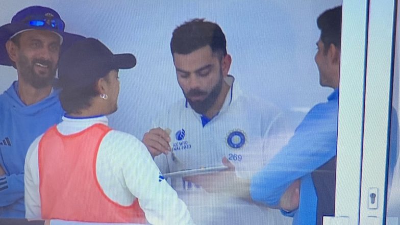 ‘Ram ke Chole Bhature Calling’ Virat Kohli Seen Having Food Soon After his Dismissal in WTC 2023 Final, Fans React to Viral Picture