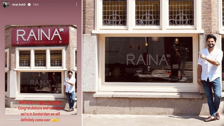 ‘Will Definitely Come Over’ Virat Kohli Congratulates Suresh Raina After Former India and CSK Star Opens Indian Restaurant in Amsterdam