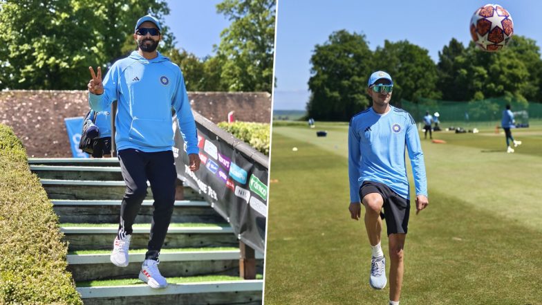 Ravindra Jadeja, Shubman Gill, Suryakumar Yadav and Ajinkya Rahane Join Team India Practice Ahead of WTC 2023 Final Against Australia (See Pic)