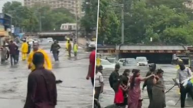 Mumbai Rains Today Video: Andheri Subway Closed for Vehicular Movement As Heavy Downpour Causes Waterlogging, Traffic Diverted