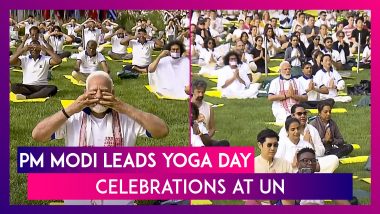 PM Modi Leads Yoga Day Celebrations At UN; Says ‘Yoga Is Truly Universal & Free From Copyrights’