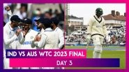 IND vs AUS WTC 2023 Final Day 3: India Stage Small Comeback, Australia Still Ahead In Game