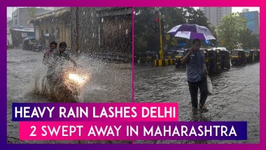 Heavy Rain Lashes Delhi; Two Swept Away In Flood Waters After Incessant Rainfall In Maharashtra