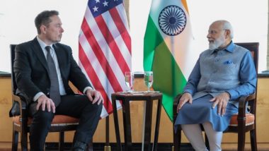 PM Modi-Elon Musk Meeting in US Video: Tesla CEO Says He Likes Prime Minister Narendra Modi 'Quite a Lot', Shares His Plans for Investment in India