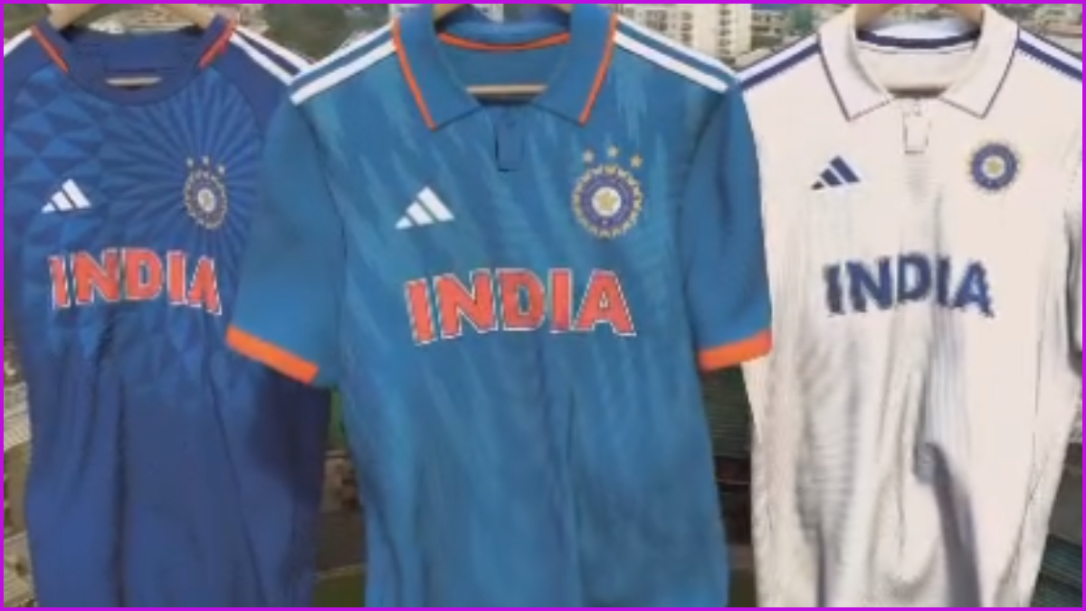 Cricket News Indian Cricket Team New Jersey Unveil Live Updates 