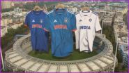 New Team India Jersey Launch Live Updates: Adidas Reveals Indian Cricket Team's Kits for ODI, T20I and Tests