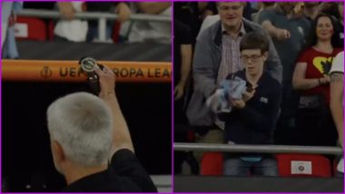 Jose Mourinho 'Throws' Runners-Up Medal Towards A Fan After Roma's Europa League 2022-23 Final Defeat To Sevilla, Video Goes Viral