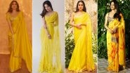 Janhvi Kapoor, Sara Ali Khan & Other Beauties in Stunning Yellow Sarees!