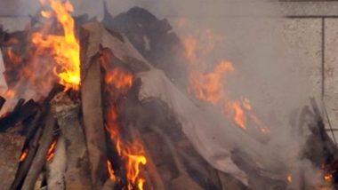 Rajasthan: Man Jumps Onto Cousin Sister’s Burning Pyre at Funeral in Bhilwara, Battles for Life