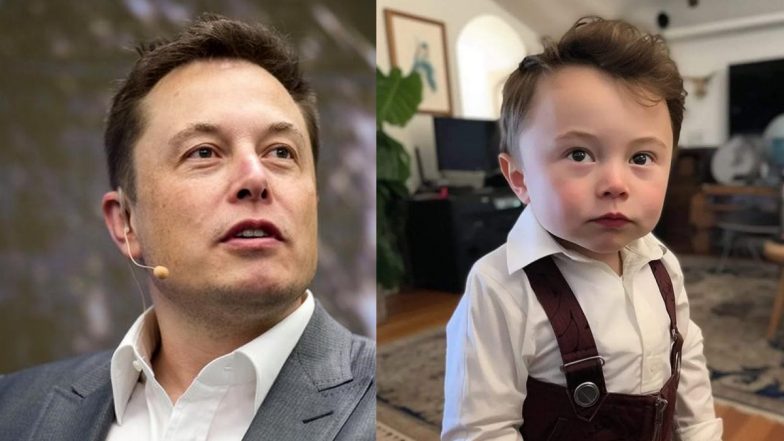 Twitter CEO Elon Musk playfully responds to his AI-generated baby image.