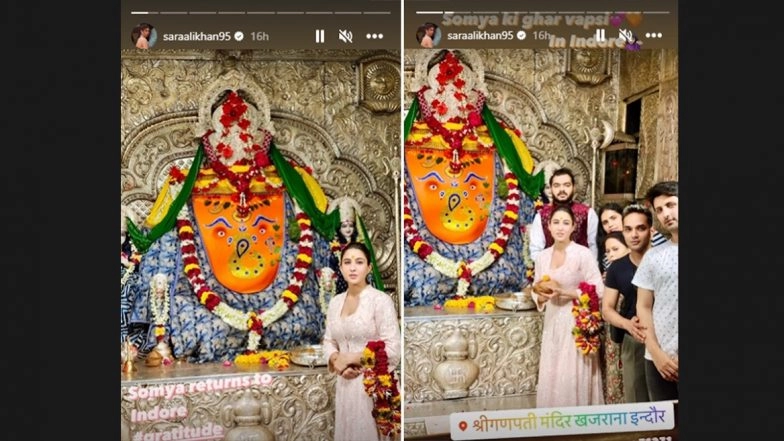 Sara Ali Khan Seeks Blessings at Famous Khajrana Ganesh Temple