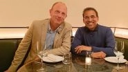 Cricket Commentator Harsha Bhogle Meets Football&rsquo;s Poetic Voice Peter Drury, Says &lsquo;Delighted to Talk to Him About his Craft&rsquo;