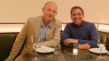 Cricket Commentator Harsha Bhogle Meets Football’s Poetic Voice Peter Drury, Says ‘Delighted to Talk to Him About his Craft’