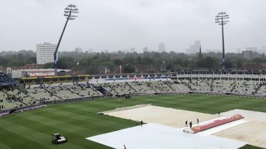 Ashes 2023: Start of ENG vs AUS 1st Test Day 5 Delayed to Due to Rain in Birmingham, Early Lunch Taken