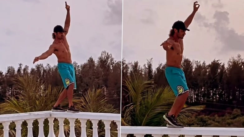 Vidyut Jammwal Stuns with Extraordinary Balancing Skills on Four-Storey Building's Parapet (Watch Video)