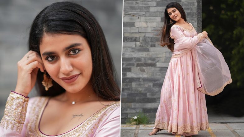 Priya P Varrier, The Famous 'Wink Girl', Stuns In Gorgeous Pink Anarkali Suit, Stealing Hearts Once Again