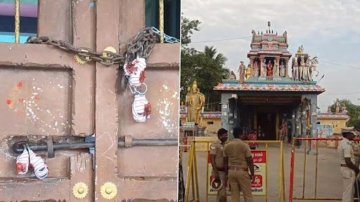 Dharmaraja Draupadi Amman Temple in Tamil Nadu's Viluppuram Sealed After Controversy Over Entry of Dalits (Watch Video)